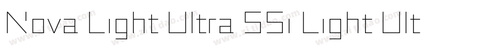 Nova Light Ultra SSi Light Ultra Condensed字体转换